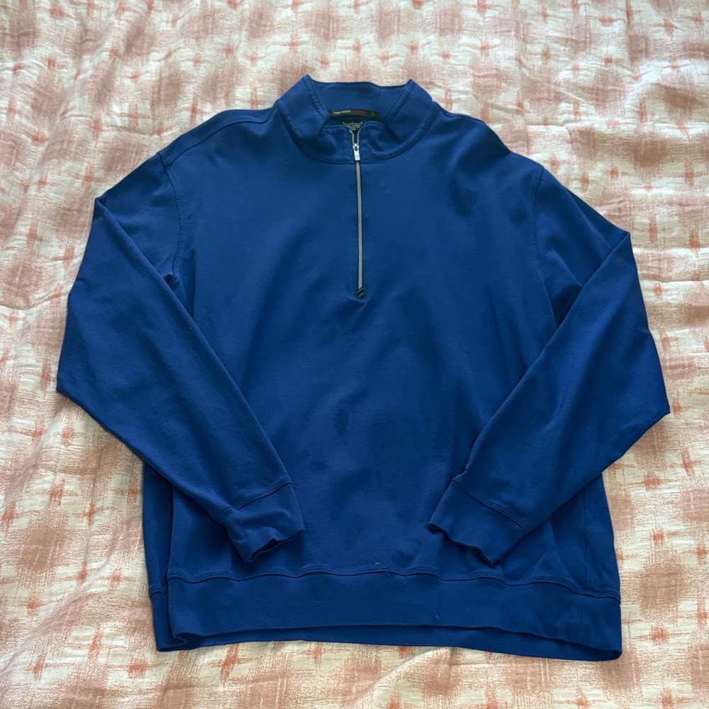 Nike Men's Zip-Up Sweater in Blue